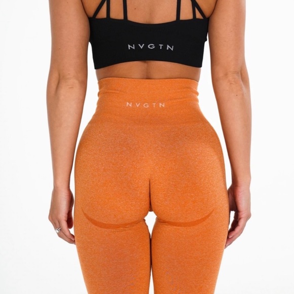 NVGTN Pants - NVGTN  RARE ‘Sunset Orange’ Contour Seamless Leggings~ Medium